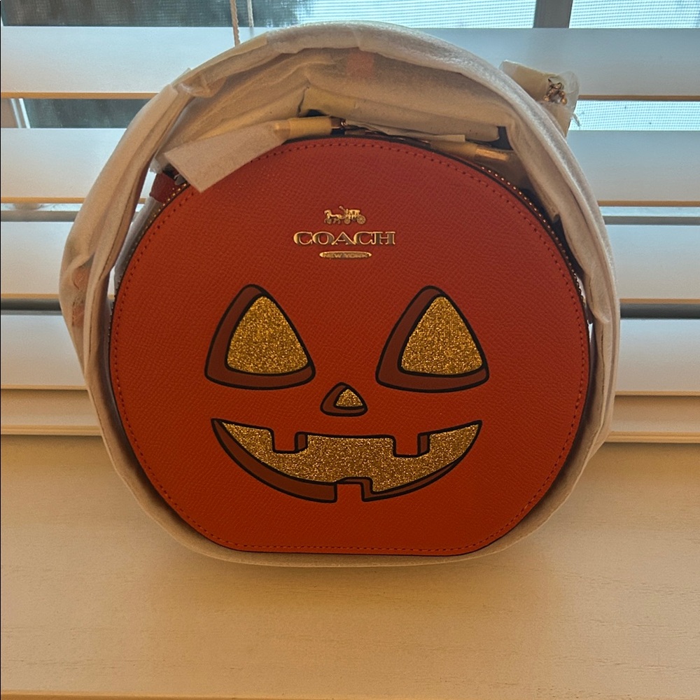 Coach Halloween Orange Crossbody Bag, NWT